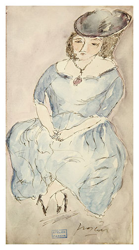 Jeune femme 1921 by Jules Pascin